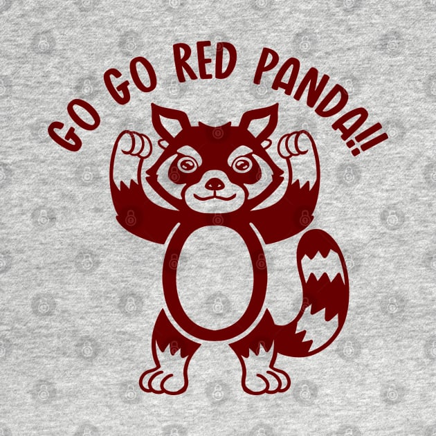 Go Go Red Panda (Mono 2) by nickbeta